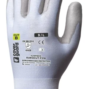 Gants EUROCUT P318 CUT B. HPPE J18 enduit PU