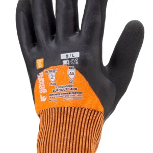 Gants EUROCUT L400 CUT D. HPPE J13 dble end. 3/4 latex