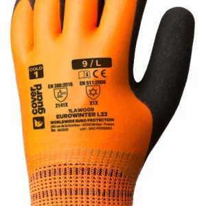 Gants EUROWINTER L22 fourré acrylique double enduction latex