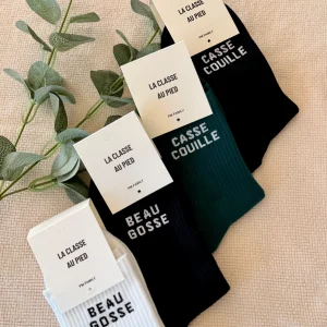 Chaussettes à message LA CLASSE AU PIED - ZACK