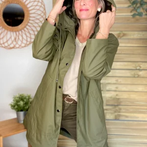 Parka fourrée Imperméable Kaki - RILEY - SOLDES