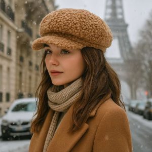 Béret Casquette Gavroche Femme Polaire