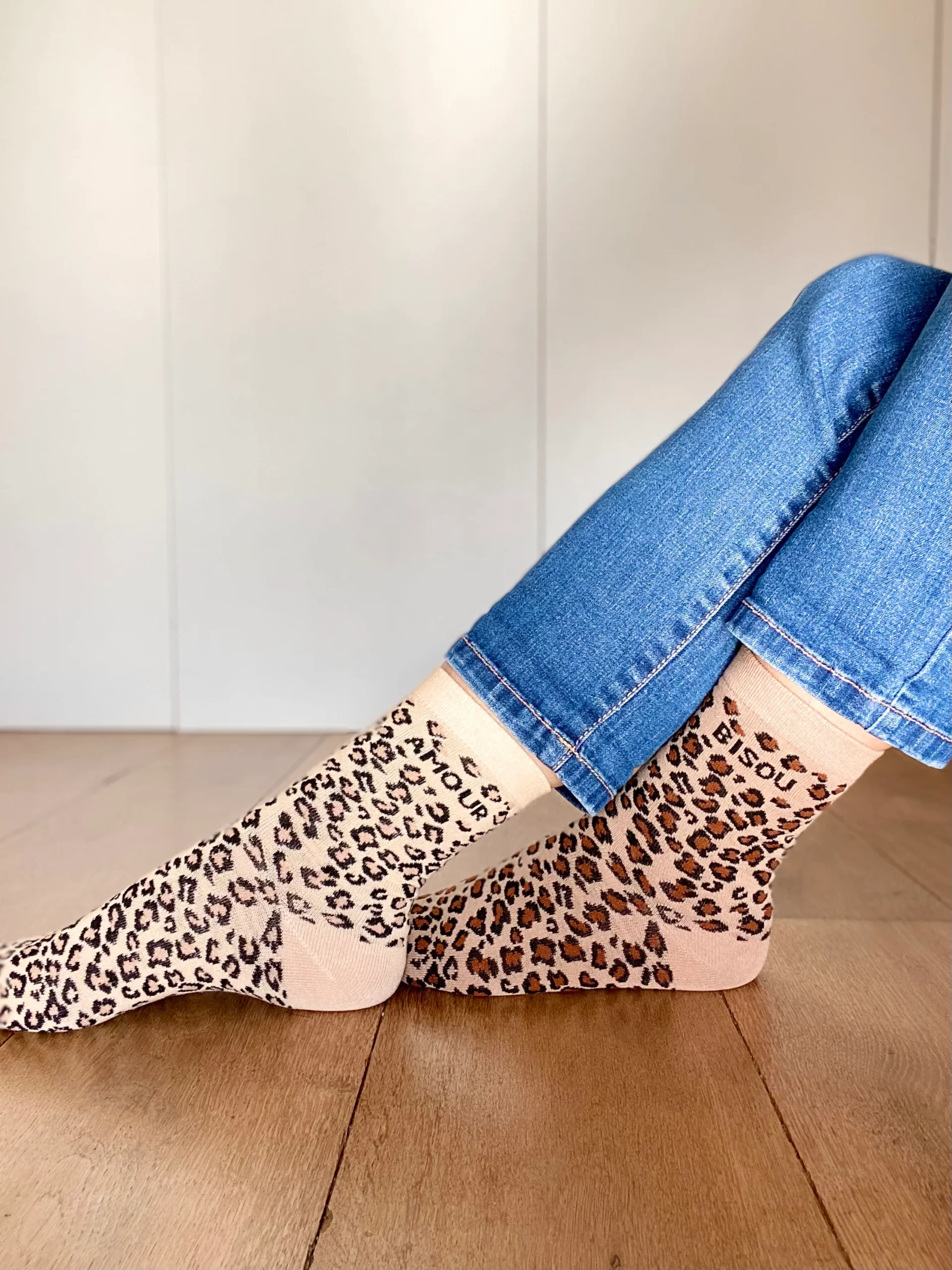 Chaussettes ZORA - Léo taupe 🐆 – Image 6