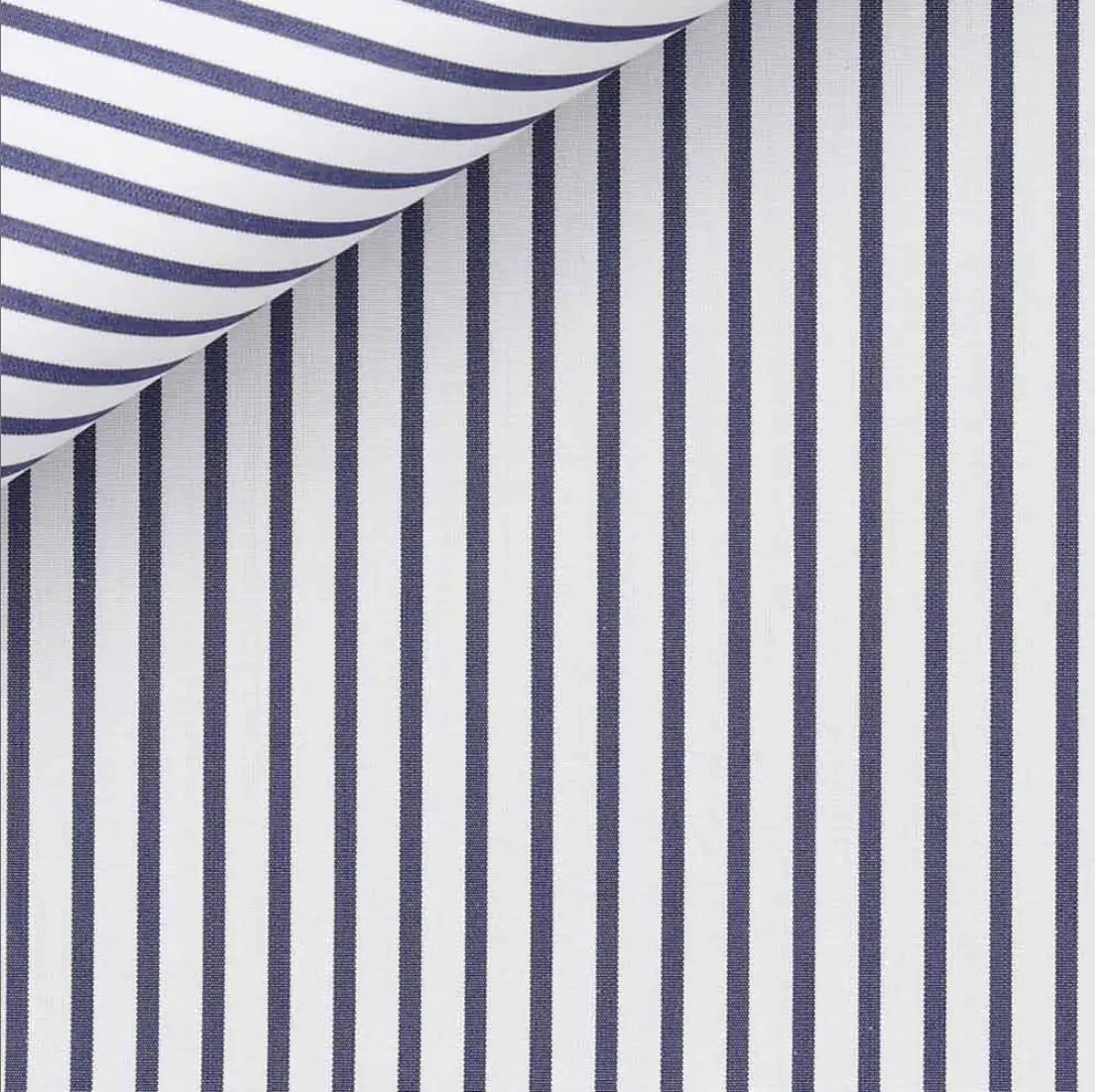 Chemise button-down popeline – rayures bengal navy