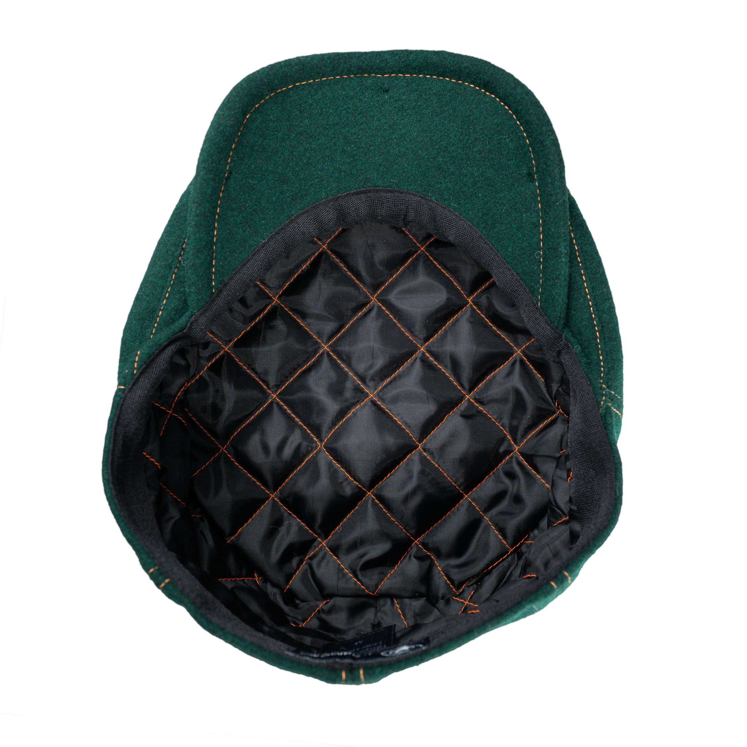 Casquette plate/Béret - Laine verte – Image 9
