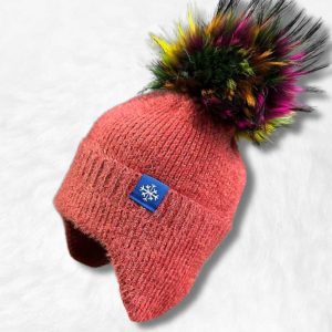 Bonnet à Pompon en Laine Rouge !