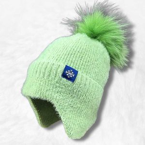 Bonnet à Pompon en Laine Verte !