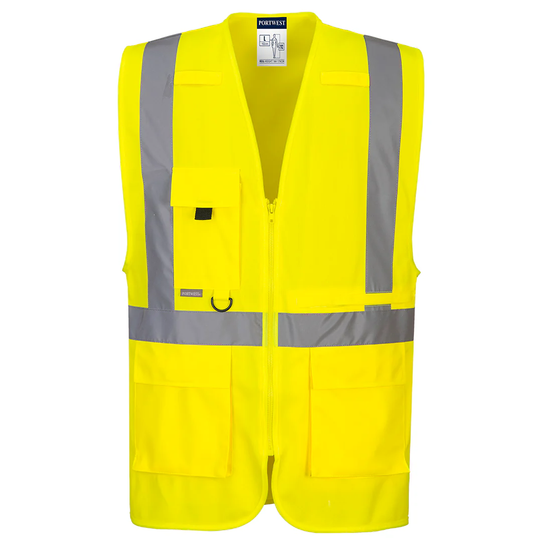 Gilet Executive haute visibilité avec poche pour tablette – Image 2