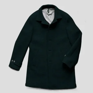 Car coat en laine boulochée – British racing green