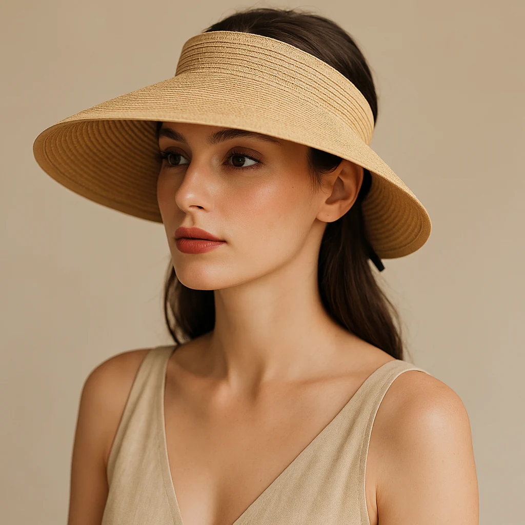 Chapeau de Paille à Bord Souple – Look Plage Décontracté