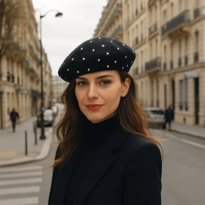 Béret Femme Scintillant Luxe