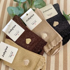 Chaussettes scintillantes Coeur doré 💛 JULIE