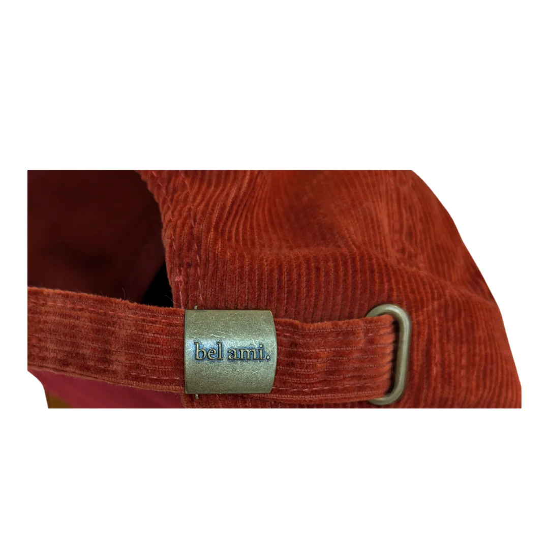 Casquette - velours cotelé orange – Image 5