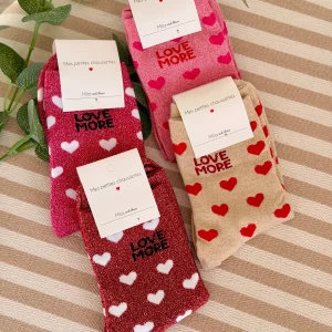 Chaussettes ZORA - Cœurs ♥️ LOVE MORE