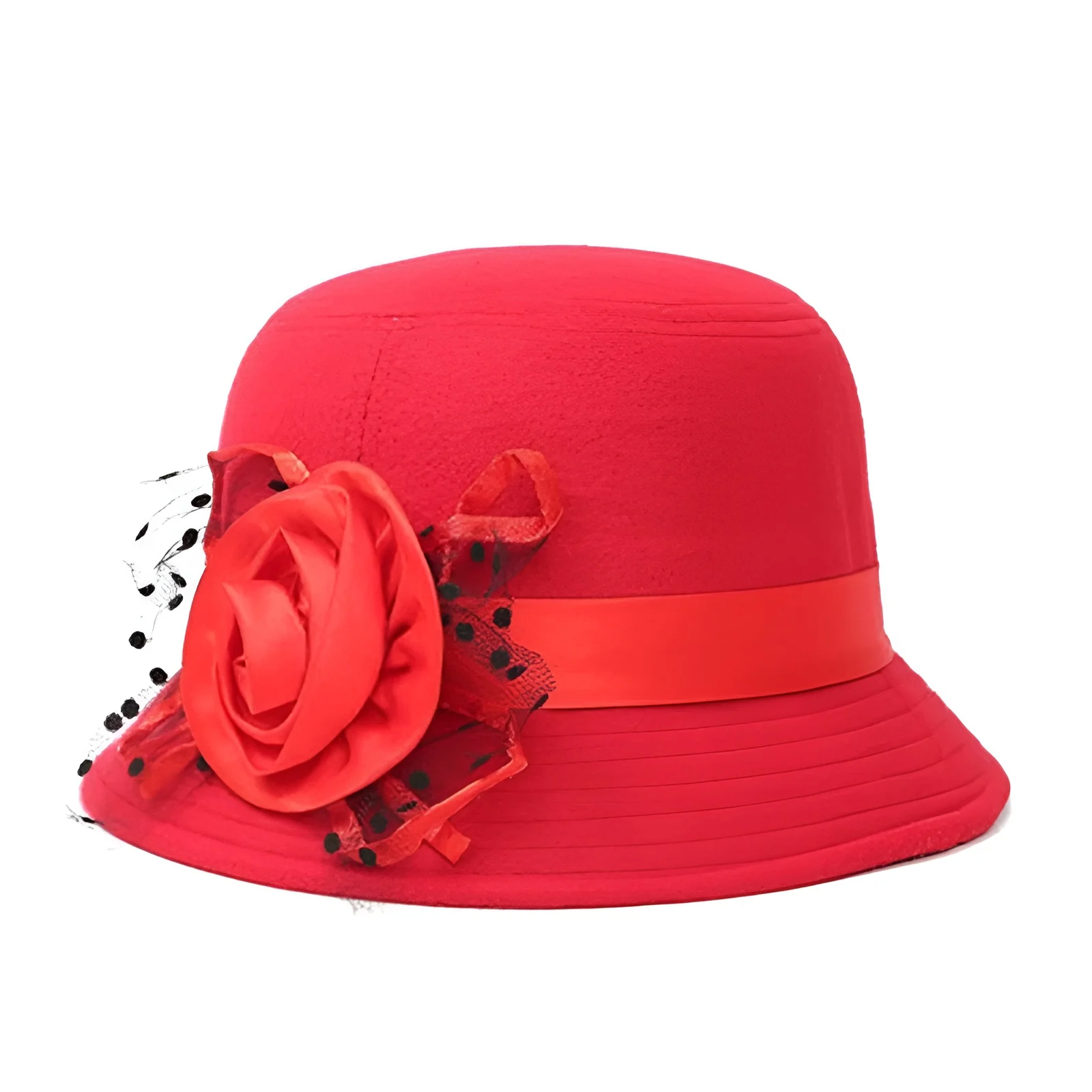 Chapeau Melon Cloche Femme Fleur – Image 8