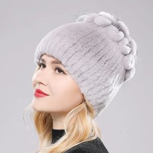 Bonnet Femme Luxe en Fausse Fourrure - Eolia