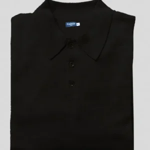 Polo en laine Mérinos – noir
