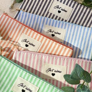 Pochette XL rayée «Je t’aime» - SARAH