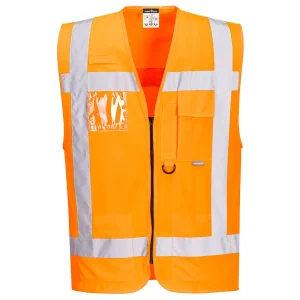 Gilet Multipoches haute-visibilite RWS Orange