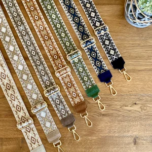 Sangle / Bandoulière en cuir daim pour sacs/ bananes - MARNIE