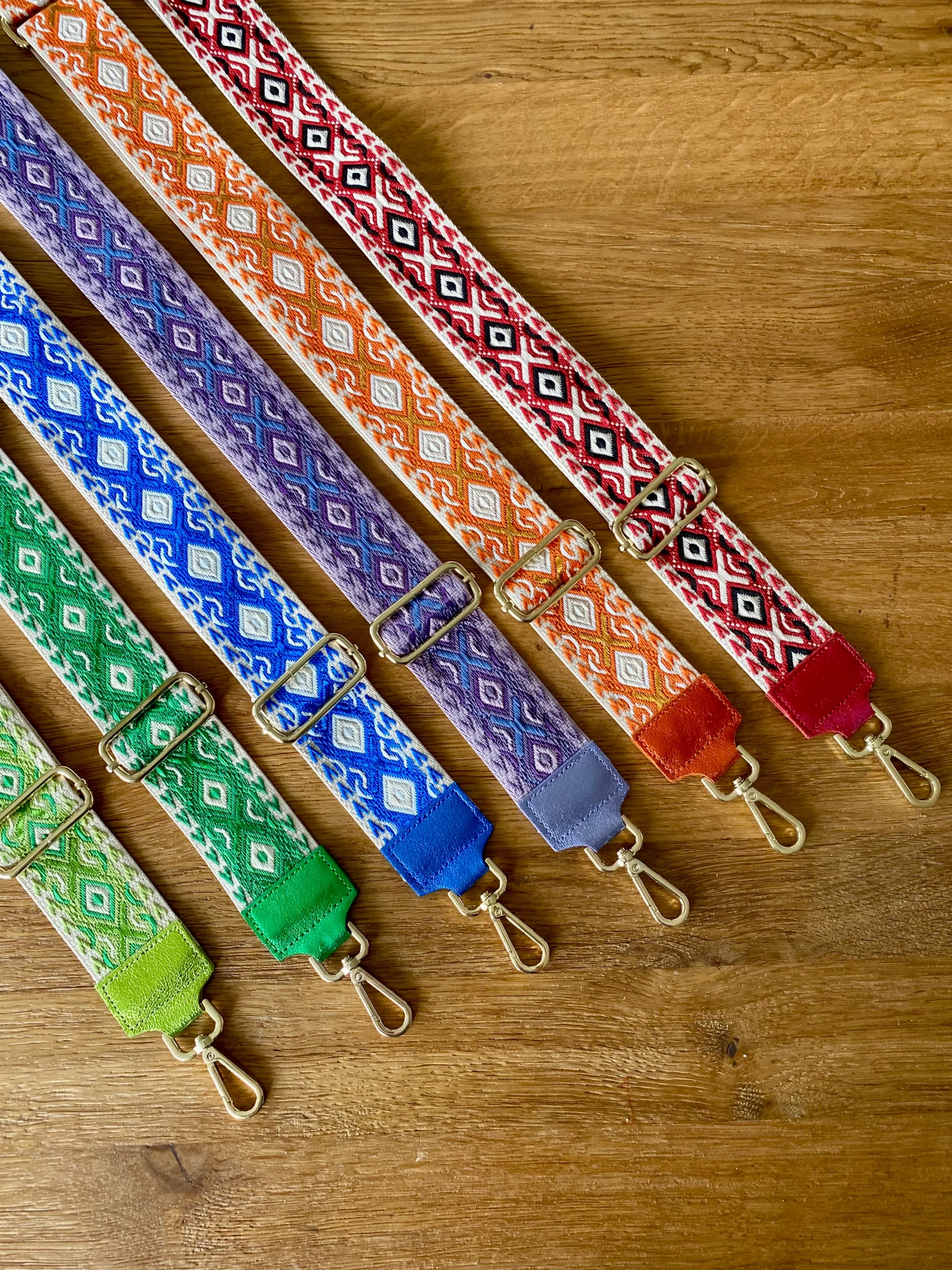 Sangle / Bandoulière en cuir irisé pour sacs/ bananes - JOEY Color Pop