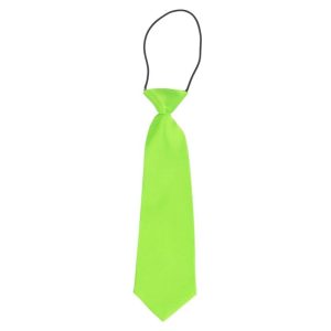 Cravate Enfant Verte Fluo