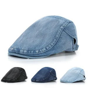 Béret Homme en Denim Léger - Sky