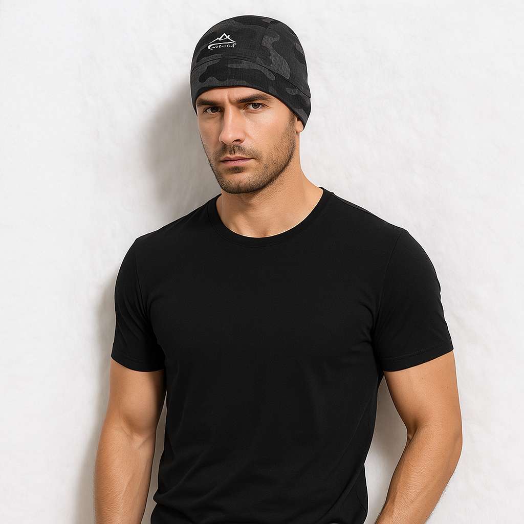 Sous Casque de Vélo Camouflage Vert Foncé ! – Image 2