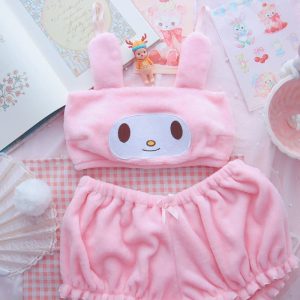Adorable ensemble tout doux lapin