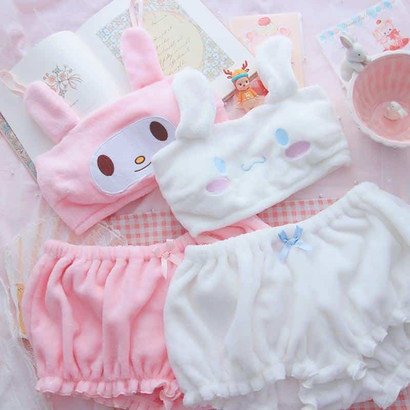 Adorable ensemble tout doux lapin – Image 3