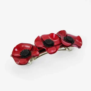 Barrette cheveux Anémone 3 fleurs