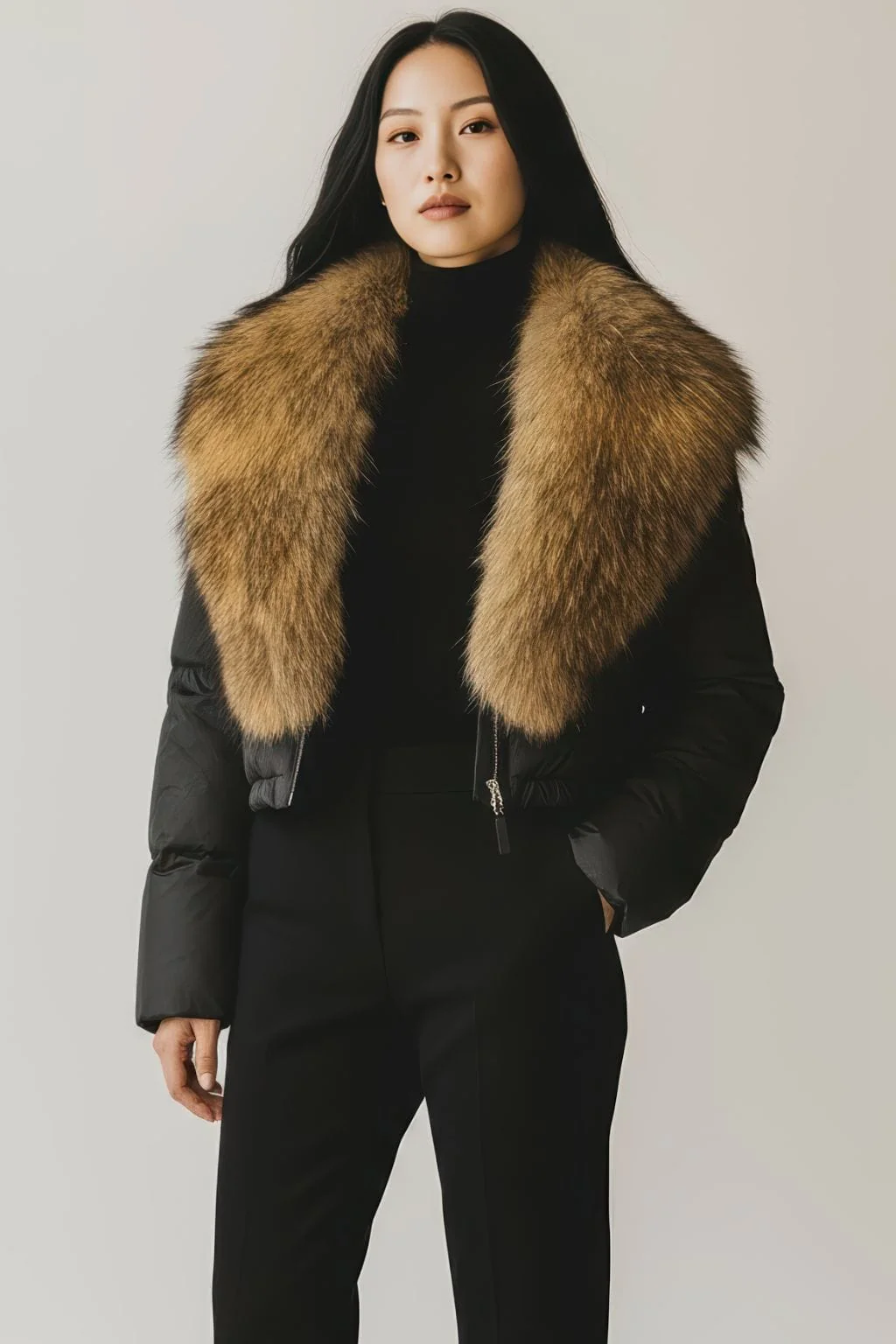 Blouson fourrure femme automne