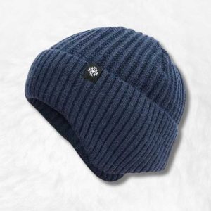 Bonnet Cache Oreille d'Hiver Bleu !