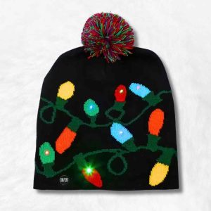 Bonnet de Noël avec Lumière