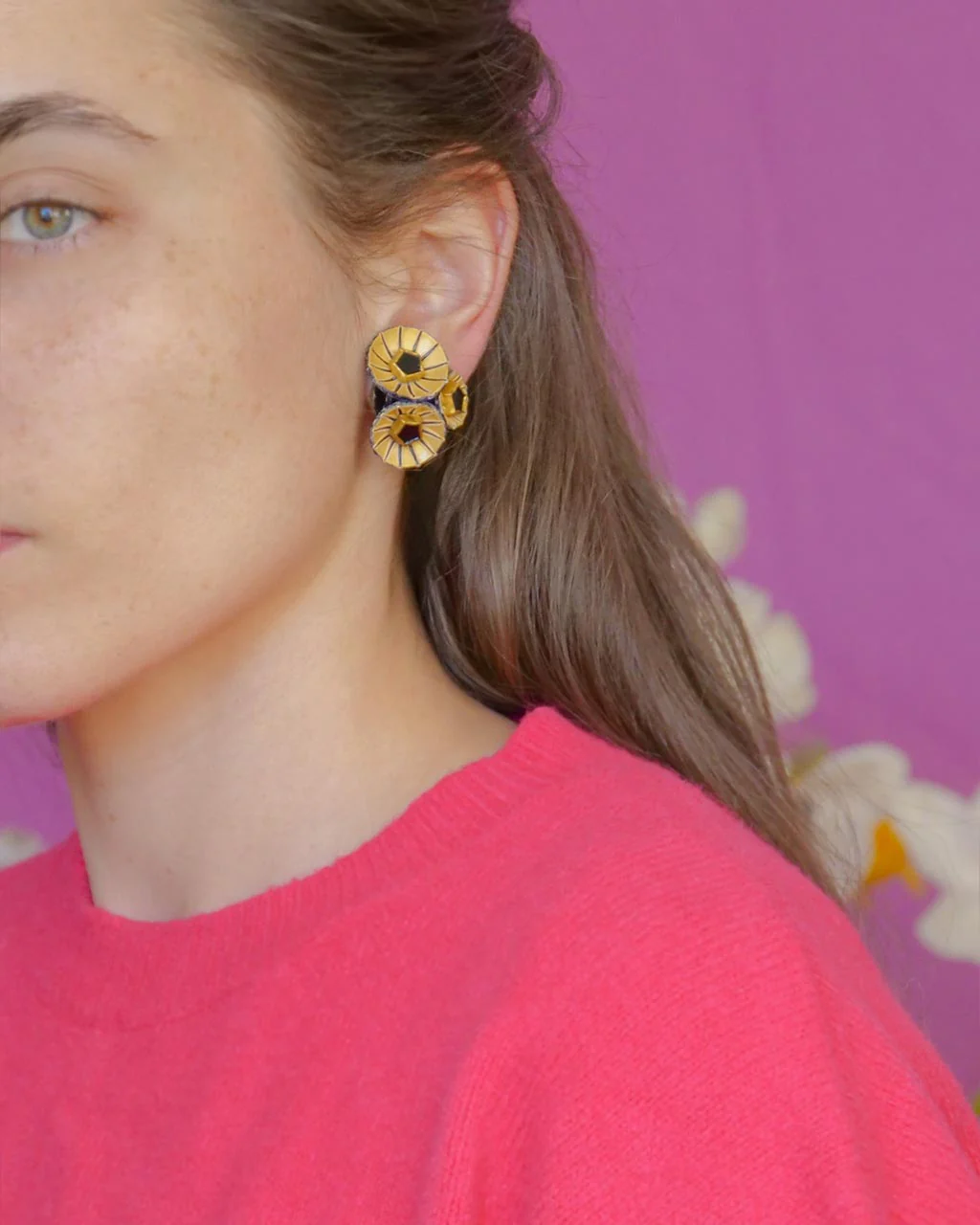 Boucle d'oreille courte Kyoto - Petit – Image 3