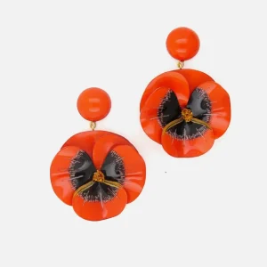 Boucle d'oreille originale createur longue Pensée - Maxi