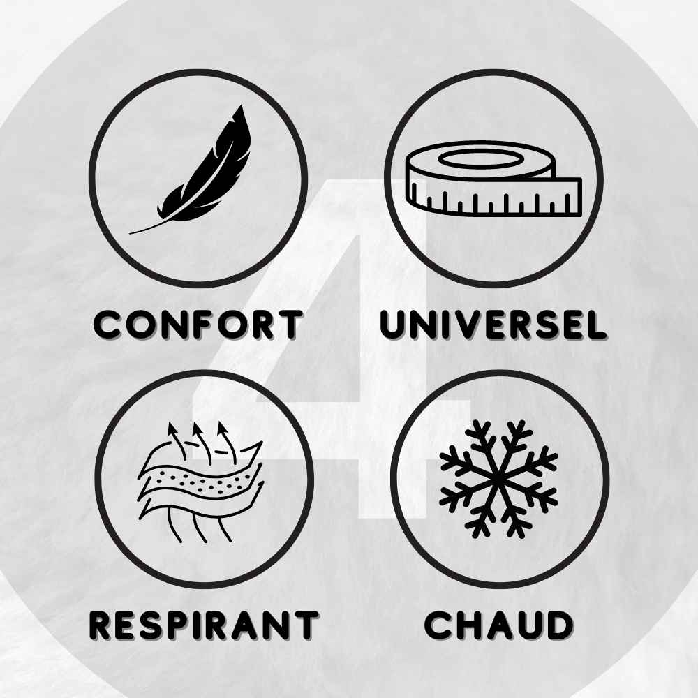 Cagoule Moto Longue noir – Image 2