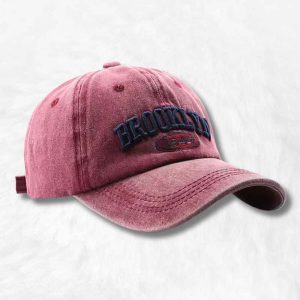 Casquette Américaine Brooklyn Rouge !