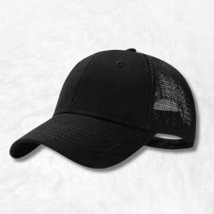 Casquette Trucker Grande Taille noir