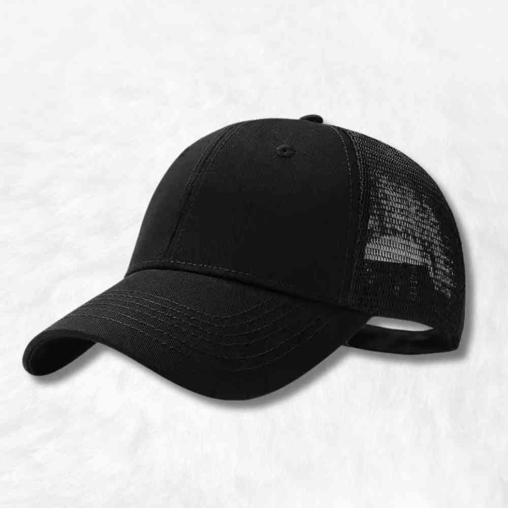 Casquette Trucker Grande Taille noir