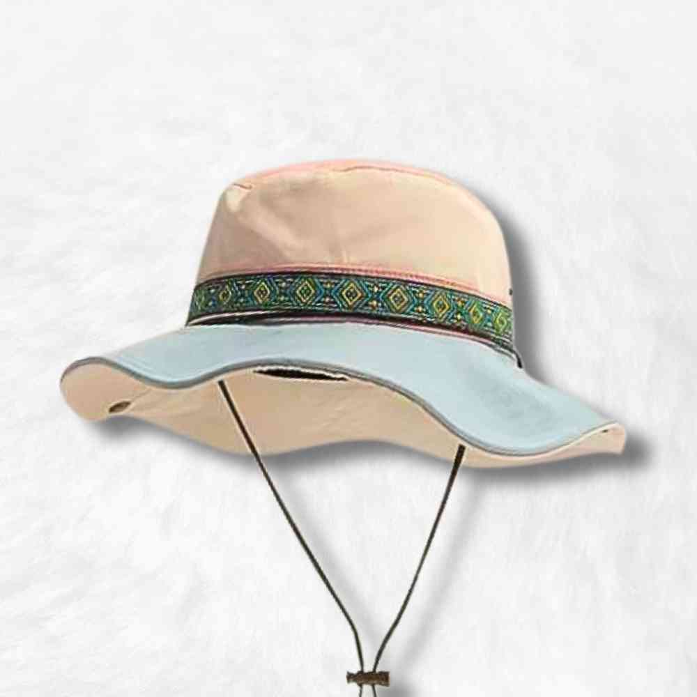 Chapeau Bob Randonnée ethnique beige