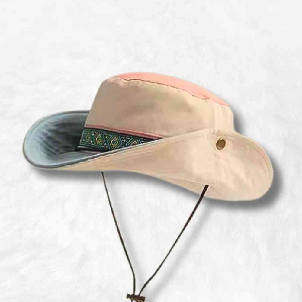 Chapeau Bob Randonnée ethnique beige – Image 2