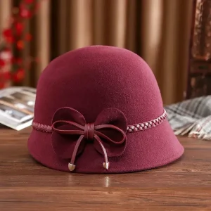 Chapeau Cloche Melon en Laine Femme - Pimpant