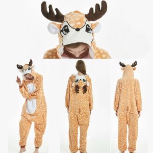 Combinaison pyjama cerf pour femmes
