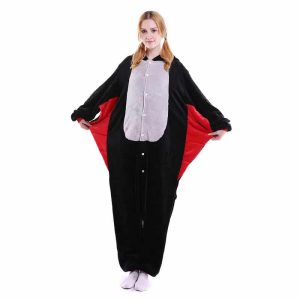Combinaison pyjama chauve souris pour femme