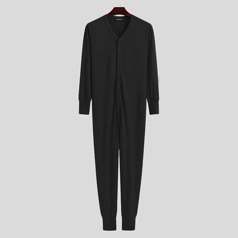 Combinaison pyjama couleur unie – Image 2