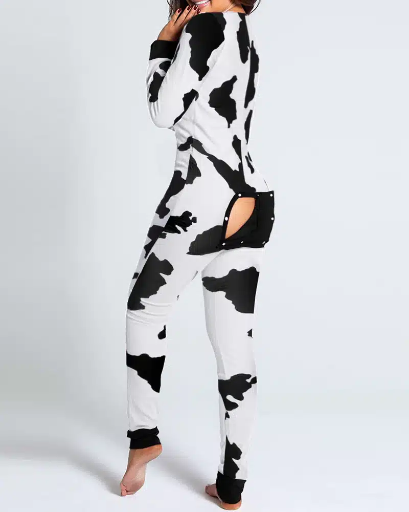 Combinaison pyjama femme avec boutons – Image 3