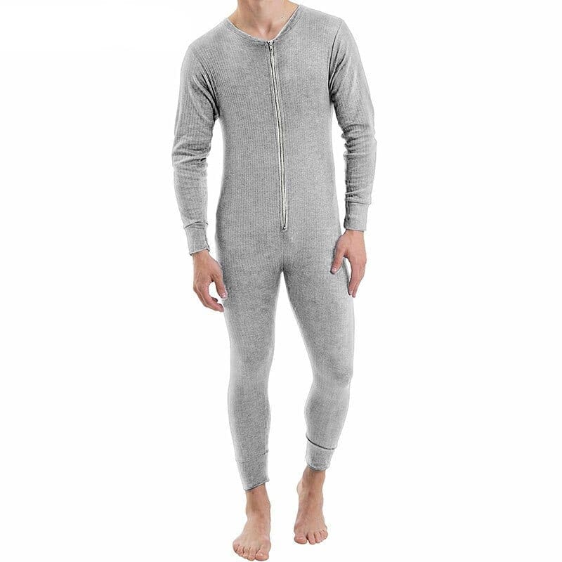 Combinaison unie à manches longues pour homme – Image 2