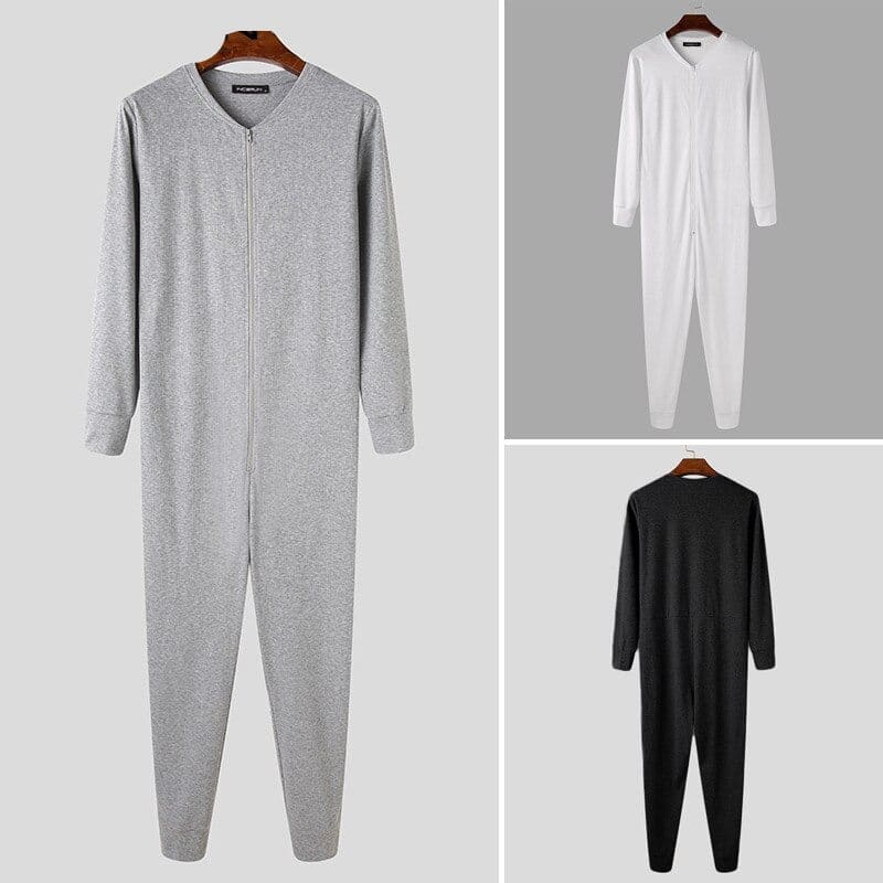 Combinaison unie à manches longues pour homme – Image 5