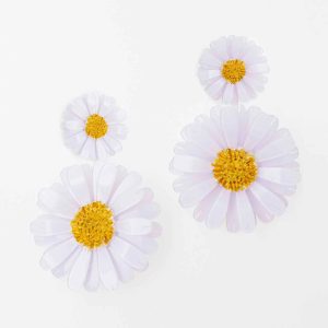 Boucle d'oreille femme fantaisie pendante Daisy - Maxi